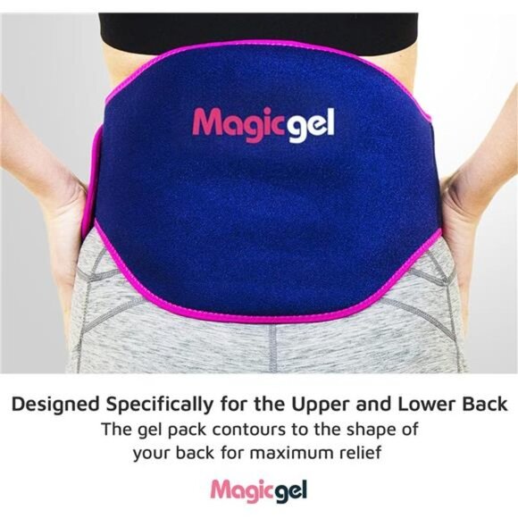 Ice Pack for Back Pain | 2 Pack Lower Back Gel Pack Wrap for Hot or Cold Therapy - Picture 4 of 6